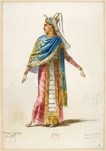 Jules Massenet - Le roi de Lahore - costume design by Eugène Lacoste 08 - 8. Dame des choeurs, paradis d'Indra