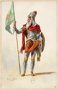 Jules Massenet - Le roi de Lahore - costume design by Eugène Lacoste 85 - 79. -Costume-