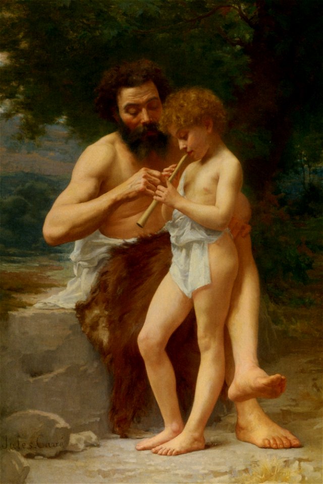 Jules-Cyrille Cave - La lecon de flute