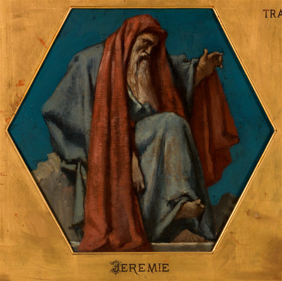 Jules Elie Delaunay - Esquisse pour l'église Saint François Xavier , Jérémie - PPP4559 - Musée des Beaux-Arts de la ville de Paris