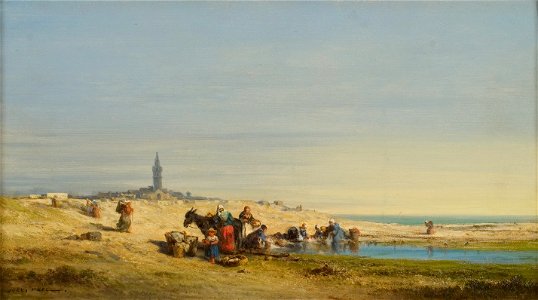 Jules Achille Noël - Strandgezicht - 0147 - Rijksmuseum Twenthe