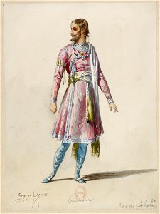Jules Massenet - Le roi de Lahore - costume design by Eugène Lacoste 68 - 60. Roi de Lahore, Timour