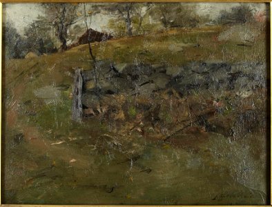 Julian Alden Weir - The Orchard - y784 - Princeton University Art Museum. Free illustration for personal and commercial use.