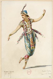Jules Massenet - Le roi de Lahore - costume design by Eugène Lacoste 93 - 87. Paradis d'Indra, dame de la danse