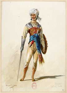 Jules Massenet - Le roi de Lahore - costume design by Eugène Lacoste 04 - 4. Figuration, M. de la danse