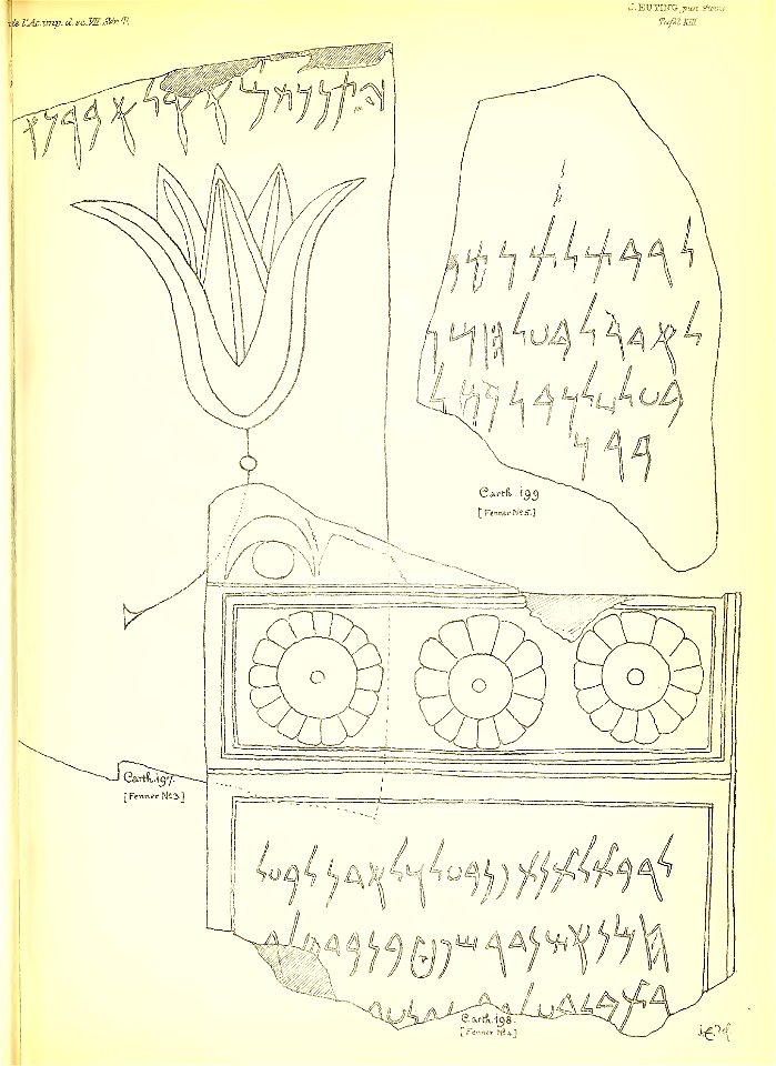 Julius Euting's Punische Steine Table XIII