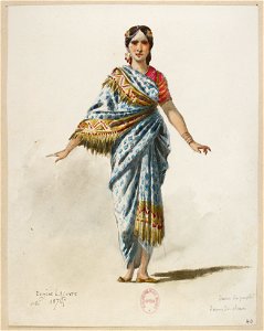 Jules Massenet - Le roi de Lahore - costume design by Eugène Lacoste 40 - 40. Dame du peuple, dame des choeurs