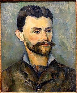 Jules Peyron by Paul Cezanne, c. 1885-1887, oil on canvas - Fogg Art Museum, Harvard University - DSC01580