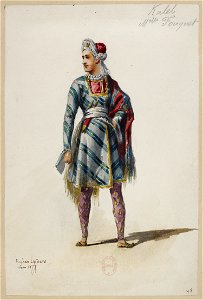 Jules Massenet - Le roi de Lahore - costume design by Eugène Lacoste 48 - 48. Kaled, Melle Fouquet