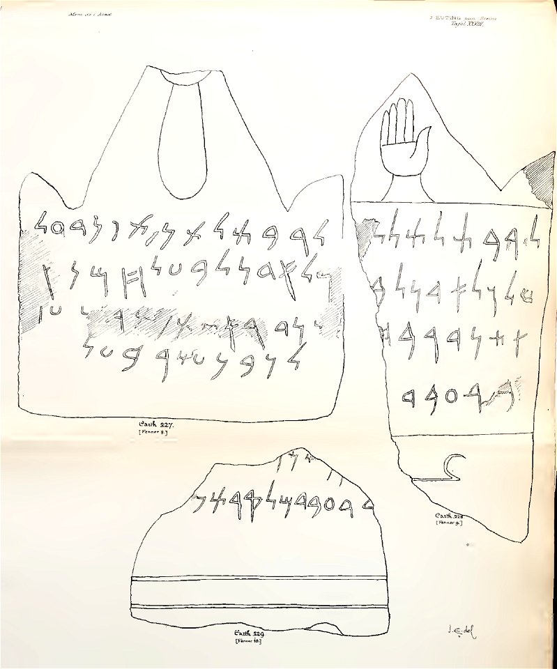 Julius Euting's Punische Steine Table XXVIII
