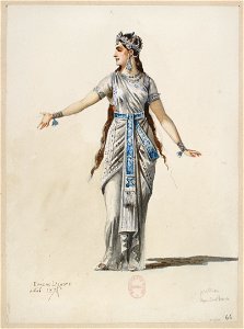 Jules Massenet - Le roi de Lahore - costume design by Eugène Lacoste 72 - 66. Prêtresse, dame des choeurs
