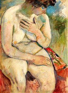 Jules Pascin - Seating nude