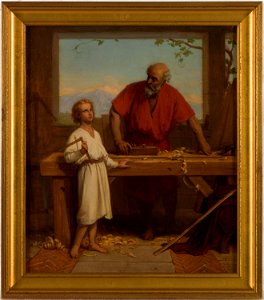 Jules Richomme - Esquisse pour l'église Saint-Paul-Saint-Louis , Saint Joseph et l'Enfant - PPP4765 - Musée des Beaux-Arts de la ville de Paris