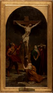 Jules-Joseph Dauban - Esquisse pour l'église Saint-Louis-en-l'Ile , Le Christ en Croix - PPP4550 - Musée des Beaux-Arts de la ville de Paris
