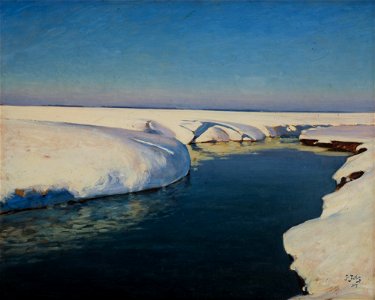 Julian Fałat - Snow - MNK II-b-160 - National Museum Kraków