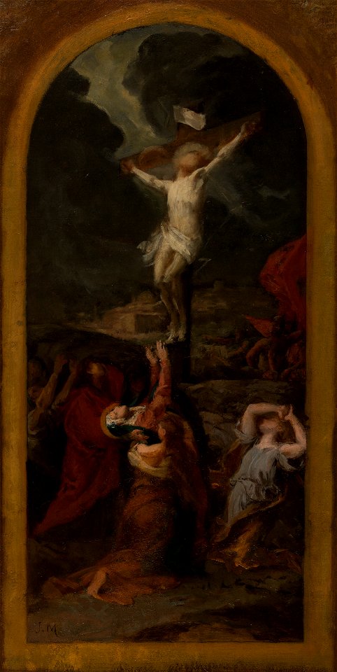 Jules Machard - Esquisse pour l'église Notre-Dame-de-la-Croix - L'Annonciation - L'Assomption - Stabat Mater - La Visitation - PPP4733 - musée des Beaux-Arts de la ville de Paris - 3