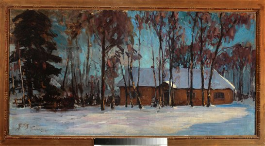 Julian Fałat - Cottage in Nesvizh - MP 2273 MNW - National Museum in Warsaw