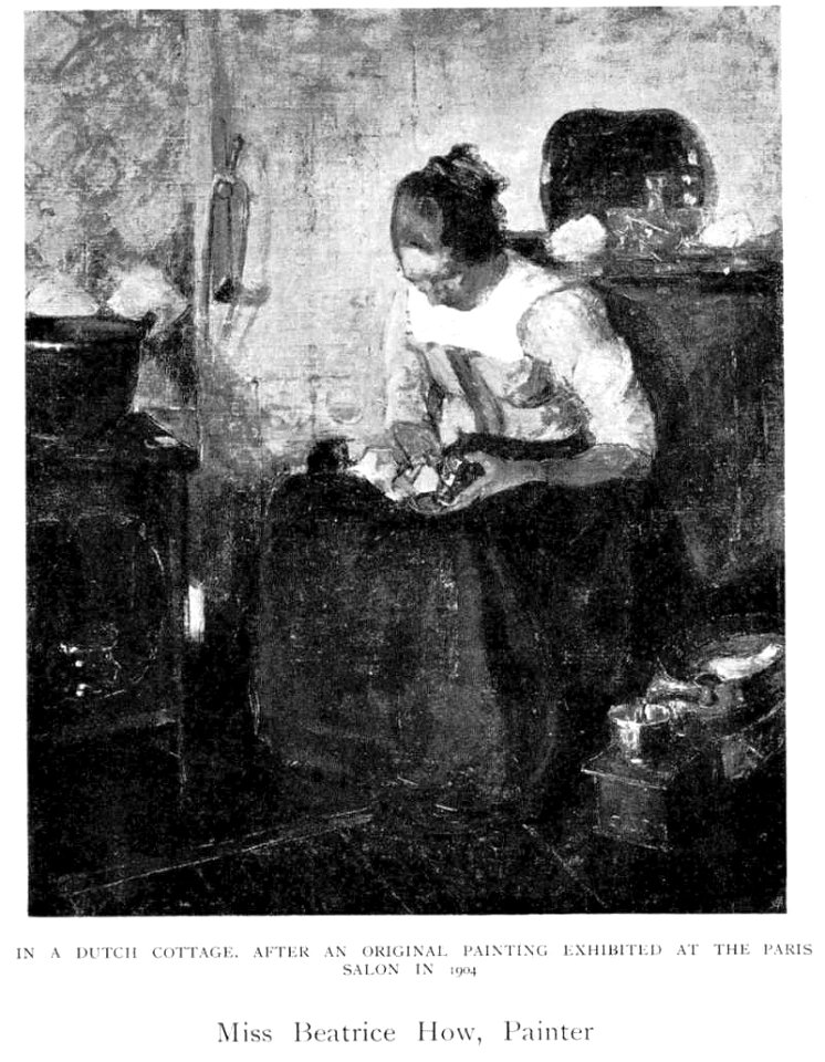 Julia Beatrice How - In a Dutch Cottage - Salon 1904