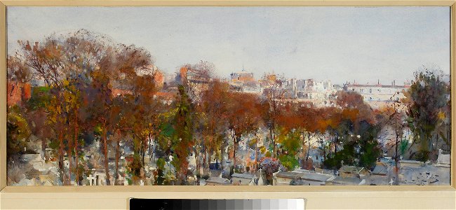 Julian Fałat - Montmartre Cemetery in Paris - MP 3018 MNW - National Museum in Warsaw