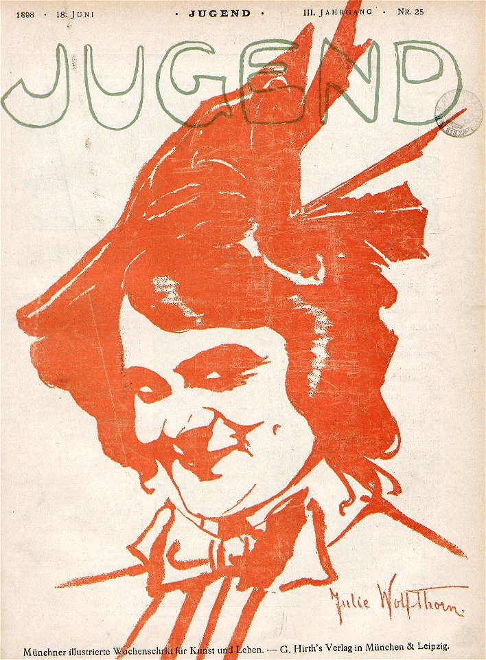 Julie Wolfthorn - Jugend Nr. 25, 1898