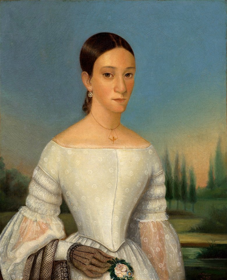 Julien Hudson - Portrait of a Young Woman in White - 2017.229 - Fogg Museum