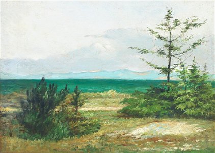 Julie Hamann, Kystlandskab, ikke betegnet, RKMm0711, Ribe Kunstmuseum
