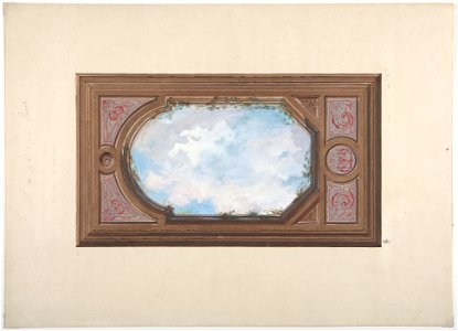 Jules-Edmond-Charles Lachaise, Ceiling design for Salon d'Entrée, Hôtel de Monsieur de Juigne, Paris, 1867
