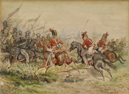 Juliusz Fortunat von Kossak Polnische Soldaten im Kampf