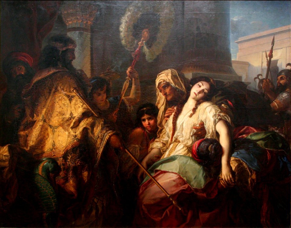 Julius Schrader - Esther vor Ahasver