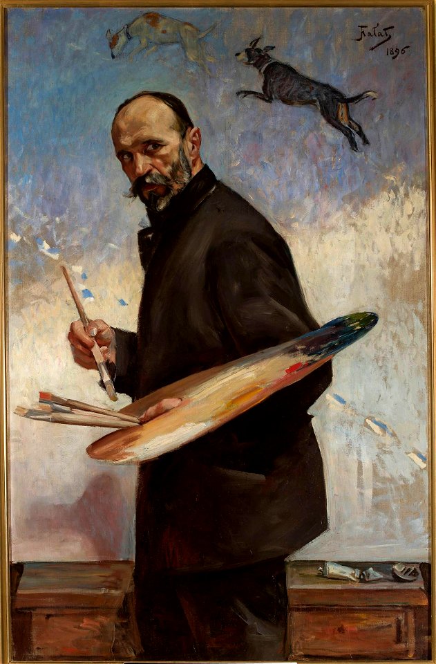Julian Fałat, Autoportret