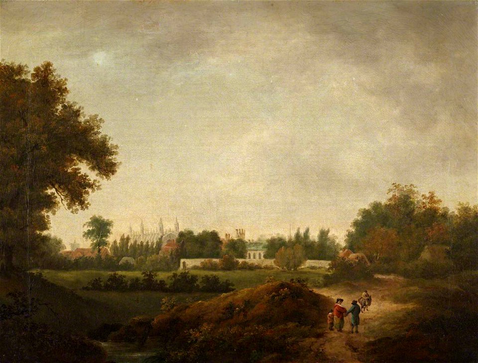 Julius Caesar Ibbetson (1759-1817) - King's College Chapel, Cambridge, from Coe Fen - 515483 - National Trust