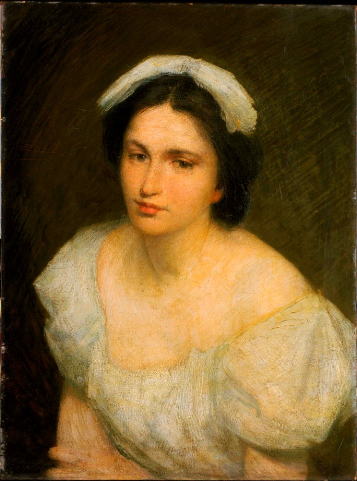 Julian Alden Weir - An Alsatian Girl - Google Art Project