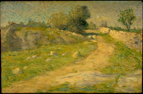 Julian Alden Weir - The Lane - Google Art Project. Free illustration for personal and commercial use.