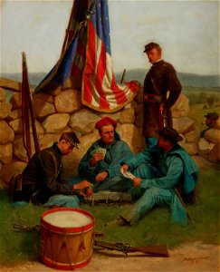Julian Scott - A Break, Playing Cards - 75.97 - Indianapolis Museum of Art