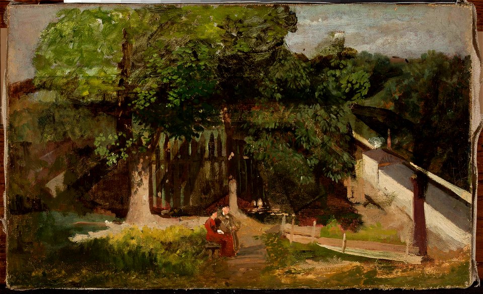 Julian Maszyński - Garden fragment - MP 1328 MNW - National Museum in Warsaw