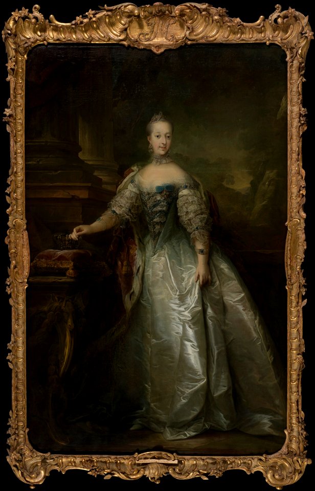Juliane Marie, Queen of Denmark (Carl Gustav Pilo) - Nationalmuseum - 19918