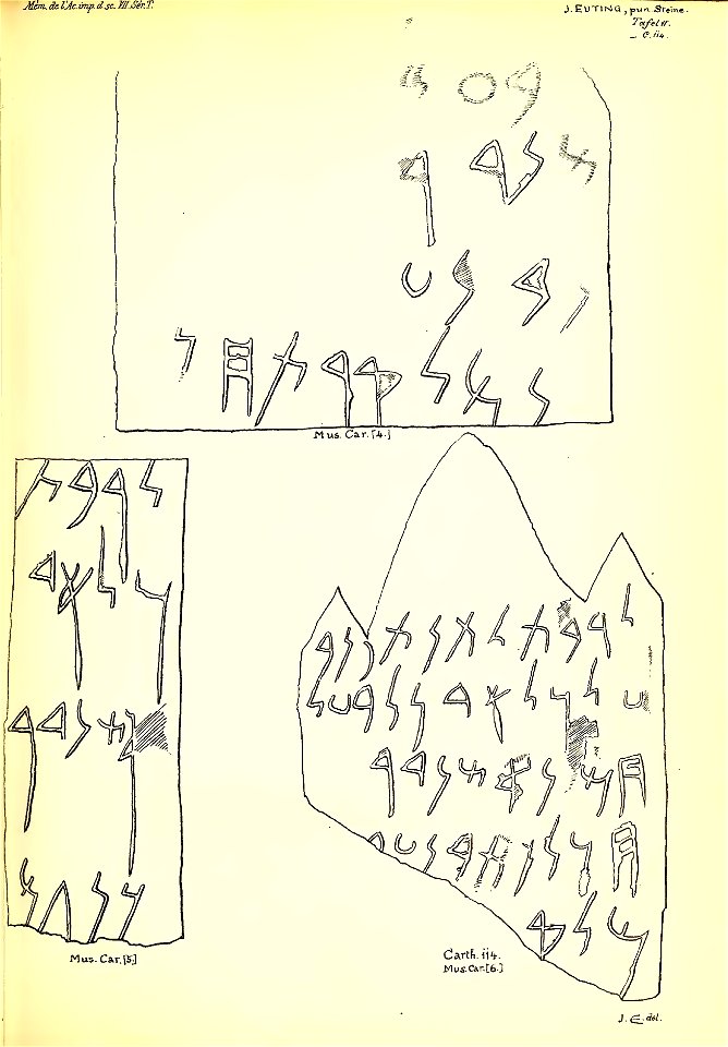 Julius Euting's Punische Steine Table II