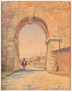 Julius Ullmann Anschlußmauer bei Linz 1905