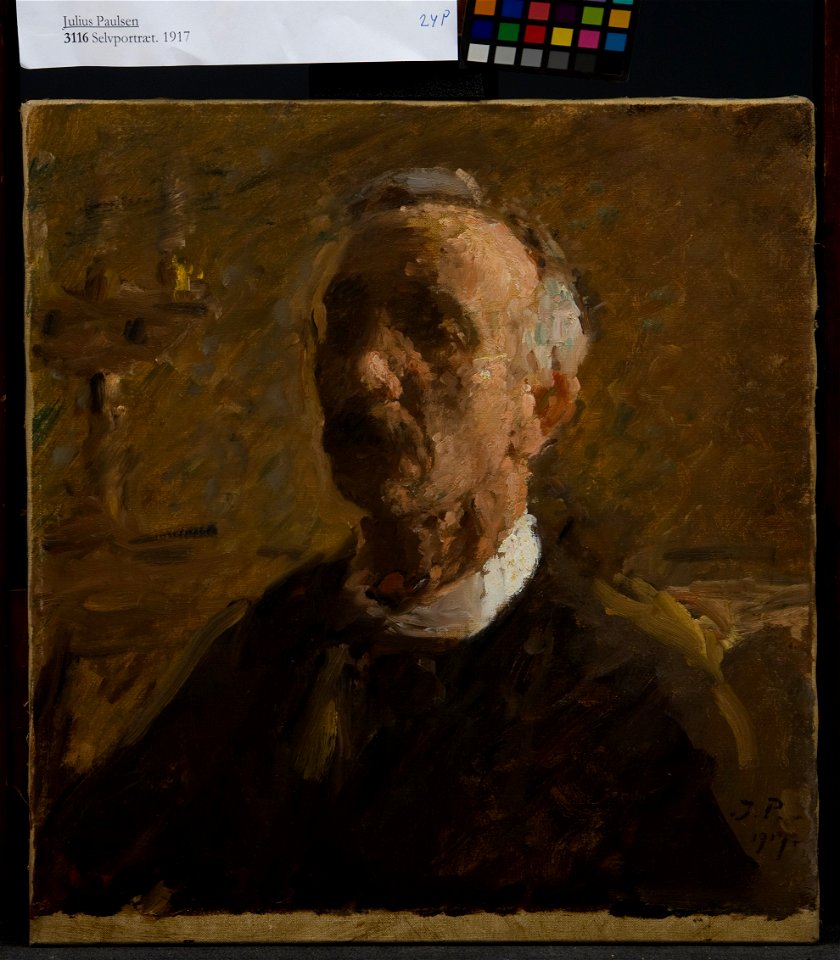 Julius Paulsen, Selvportræt, Den Hirschsprungske Samling, 3116, with calibration
