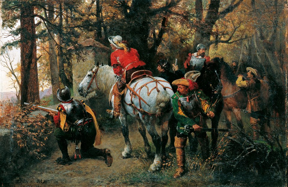 Julius von Blaas d. Ä. - Feinderkundung - 5963 - Österreichische Galerie Belvedere
