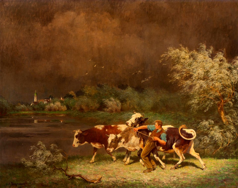 Julius Bergmann Vor dem Gewitter