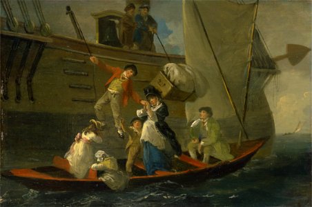 Julius Caesar Ibbetson - A Married Sailor's Adieu - Google Art Project