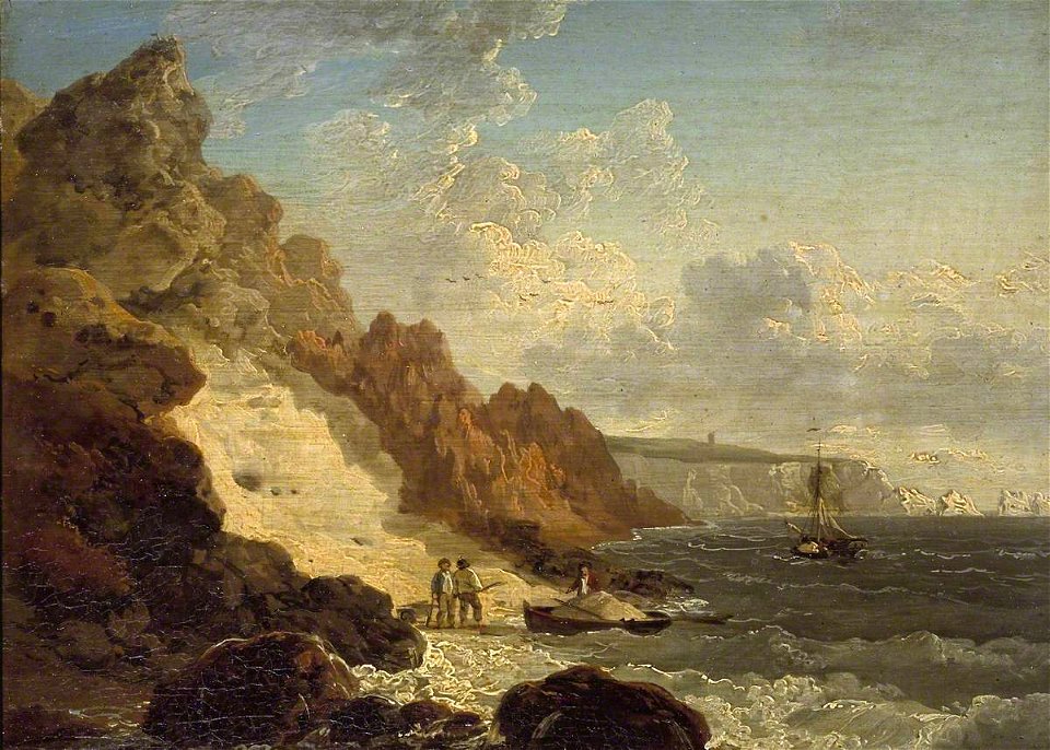 Julius Caesar Ibbetson (1759-1817) - Sand Quarry at Alum Bay - N02948 - National Gallery