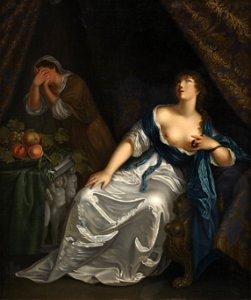 Julie Lütken - Kleopatras død - 1813 - KMS812 verso