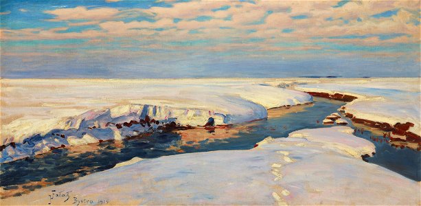 Julian Fałat - Winter Landscape - MNK II-b-1736 - National Museum Kraków