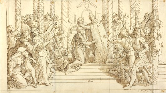 Julius Schnorr von Carolsfeld (German - The Coronation of Charlemagne - Google Art Project