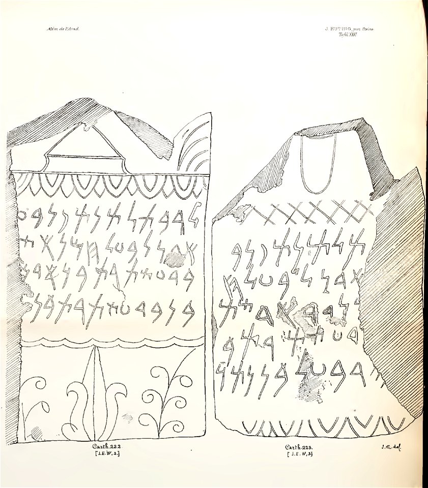 Julius Euting's Punische Steine Table XXVI