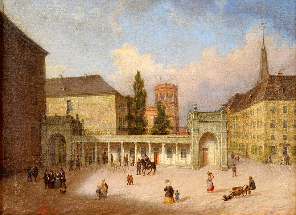 Julius Kost Ansicht aus Düsseldorf 1861 01