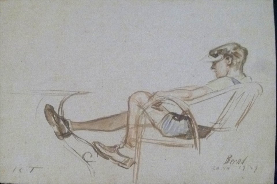 Julius Collen Turner (1935) - Bernd Collen op het strand van Oostende