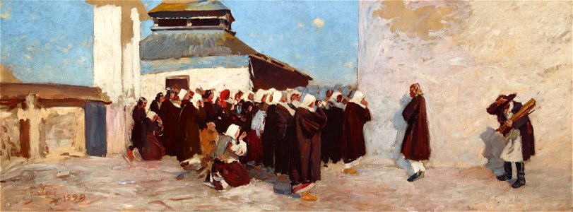 Julian Fałat - In Front of an Orthodox Church - MNK II-b-661 - National Museum Kraków